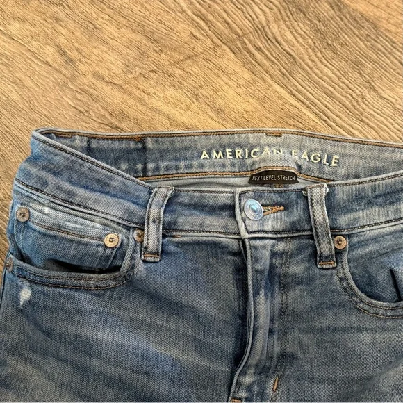 American Eagle Outfitters Blue Flare Jeans - Picture 4 of 6